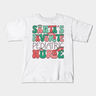 Santa's Favorite Pediatric Nurse Kids T-Shirt